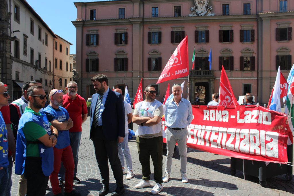 Manifestazione polizia penitenziaria