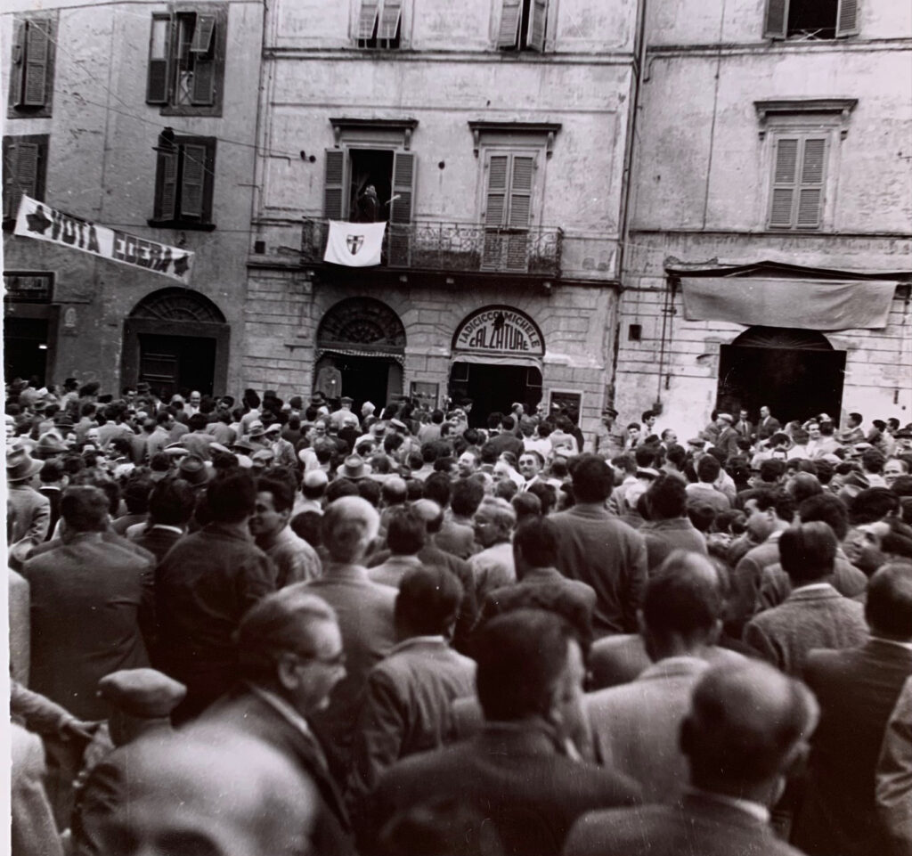 Annibale Salcini_comizio