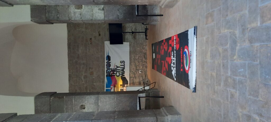 Particolare della Sala della storia dell'esposizione