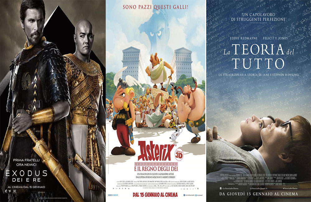 Le novità al cinema: da La teoria del Tutto e Exodus