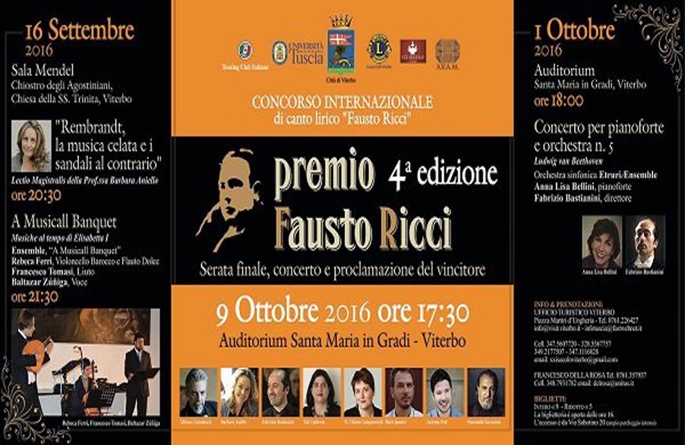 Premio internazionale di canto lirico “Fausto Ricci”