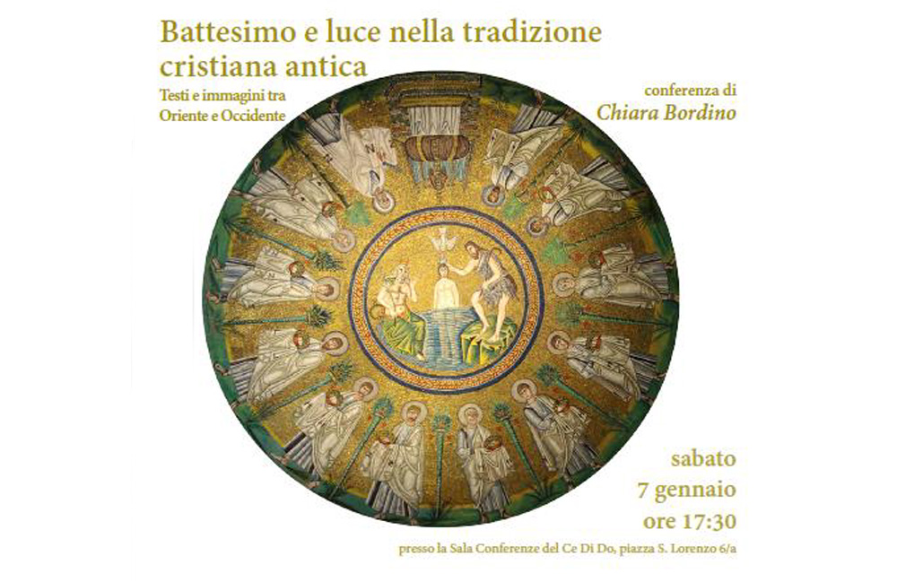 Battesimo e luce nella tradizione cristiana antica: conferenza della professoressa Bordino
