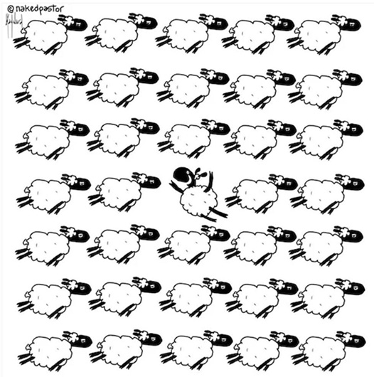 nakedpastor, vignetta - il coraggio di cambiare quando tutti vanno nella stessa direzione nakedpastor, vignetta - il coraggio di cambiare quando tutti vanno nella stessa direzione