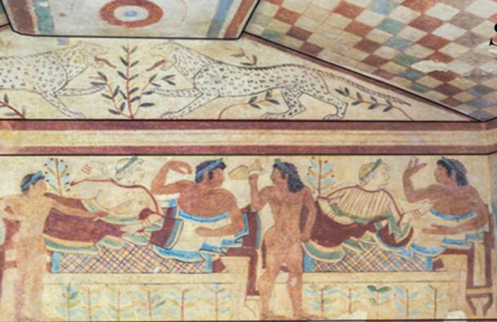 studio sulle tombe dipinte di tarquinia