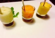 Tris di freschi sorbetti alla frutta