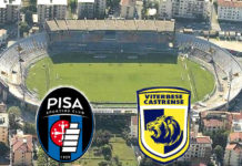 Quarta giornata di Serie C girone A: Pisa-Viterbese 2-1, il tabellino