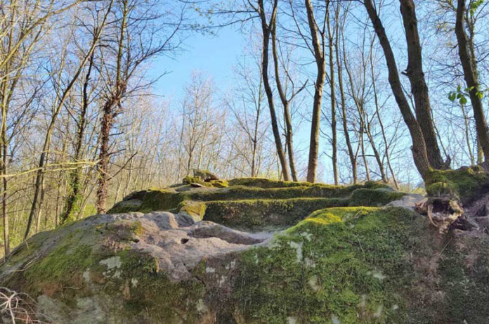 scavo complesso rupestre Pietramara Bassano in Teverina