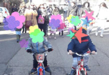 Istituto Comprensivo Carmine a scuola a piedi o in bicicletta.