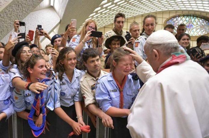 scout dal papa francesco scout dal papa francesco
