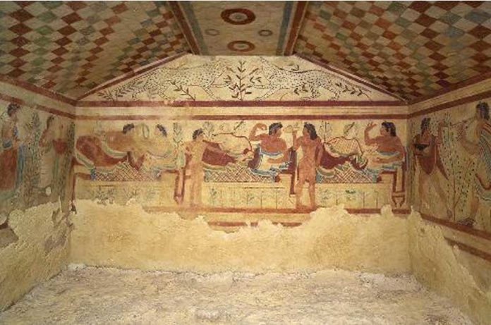 la necropoli di montarozzi a Tarquinia