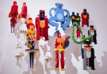Nel foyer del Teatro dell’Unione il piccolo Teatro Meccanico ispirato ai Balli Plastici di Depero