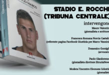 Allo stadio “Enrico Rocchi”presentazione del libro: “Mio figlio Marco”, scritto da Marina Conte Vannini