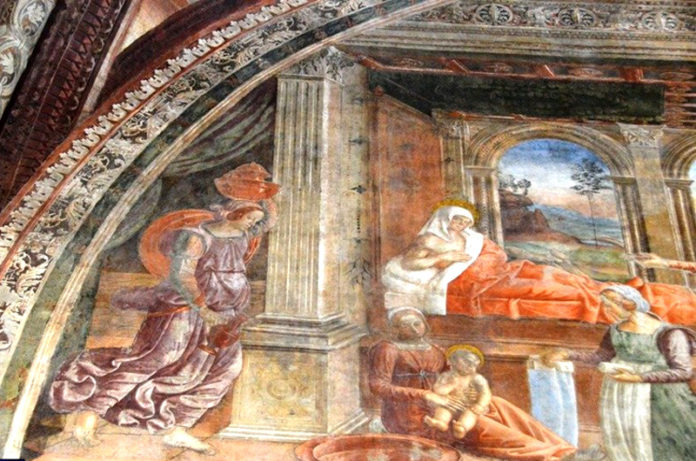 Duomo di tarquinia affreschi del Pastura