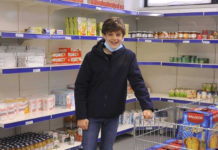 Riccardo Antonaci, tredicenne attore viterbese testimonial dell’Emporio Solidale “I care”