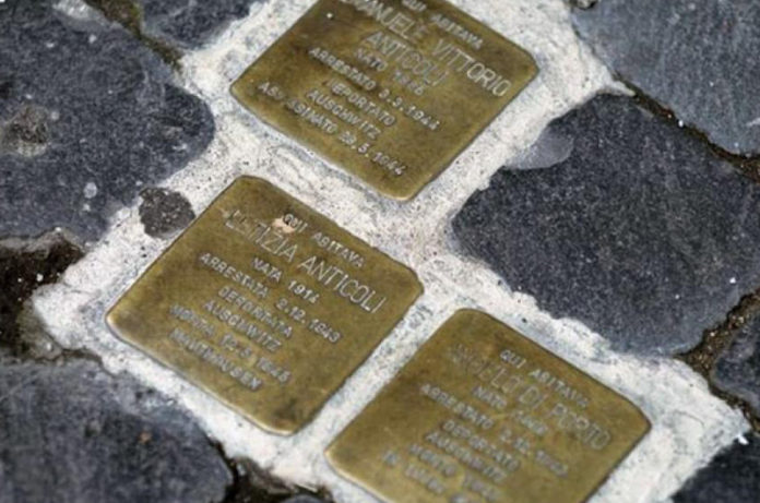 pietre d'inciampo famiglia Di Porto