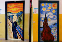 “Porta… l’arte a scuola,gli studenti dipingono le porte delle aule della Pietro Vanni