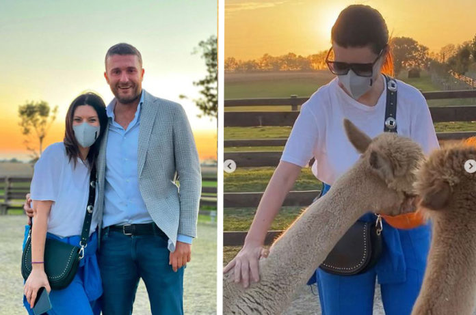 Laura Pausini dagli alpaca