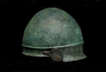 Scoperta un’iscrizione sull’ elmo da Vulci, conservato presso il Museo di Villa Giulia