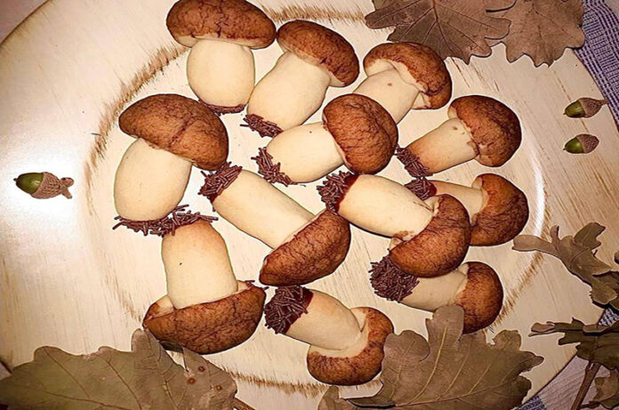 Biscotti fungo alla vaniglia