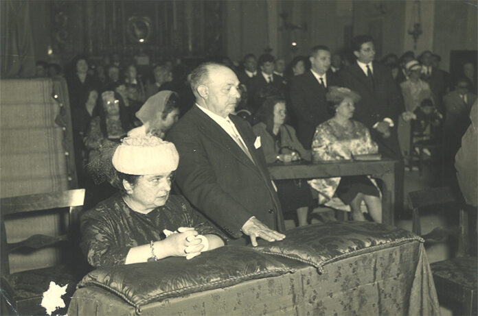 Fausto Ricci con la moglie