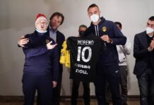 Gli auguri speciali della US Viterbese agli ospiti di Villa Rosa