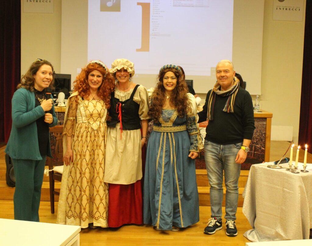 con gli attori della pièce gteatrale