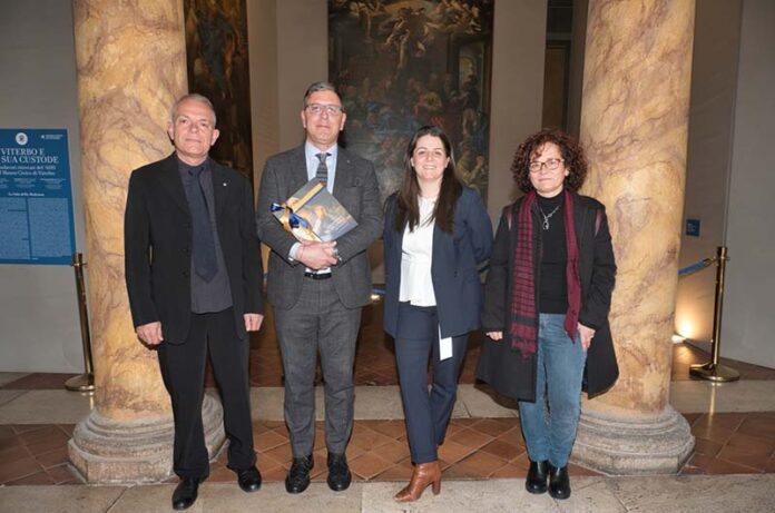 La sindaca Frontini e il presidente CNA Costantini con Gismondi (a sinistra) e Melaragni (a destra)