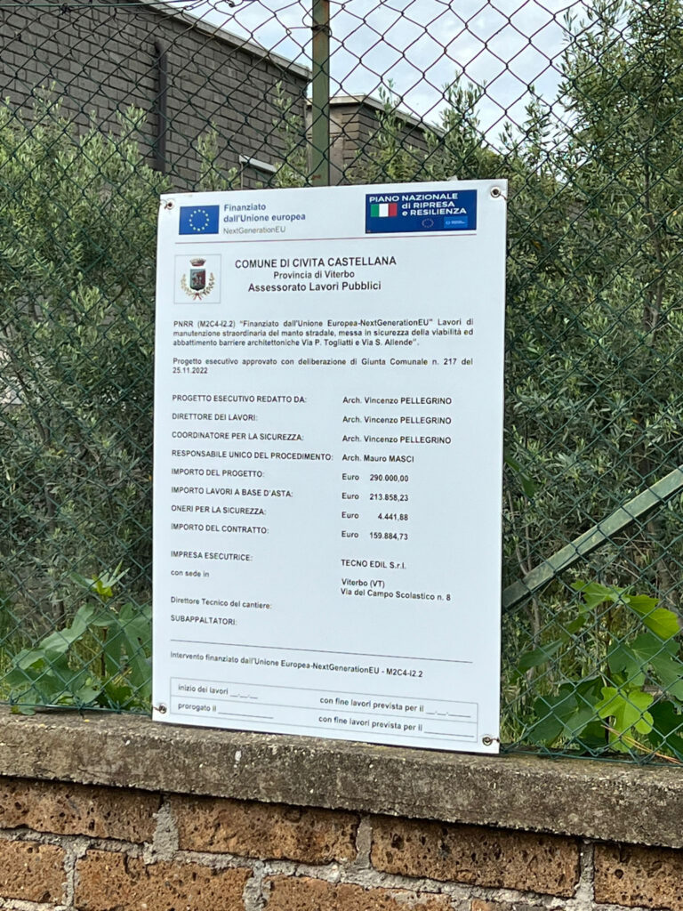 lavori a Civita Castellana