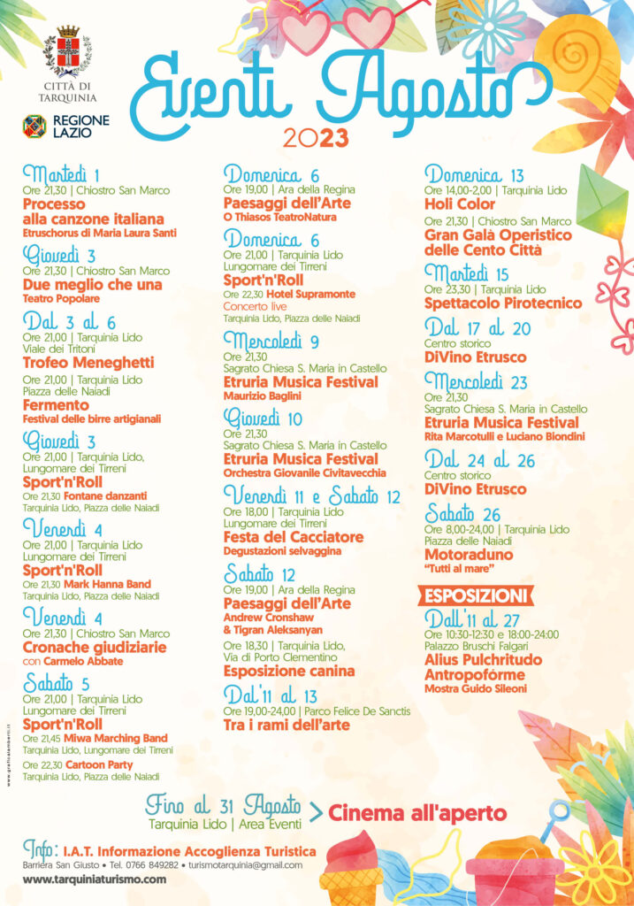 Programma Estate AGOSTO 2023