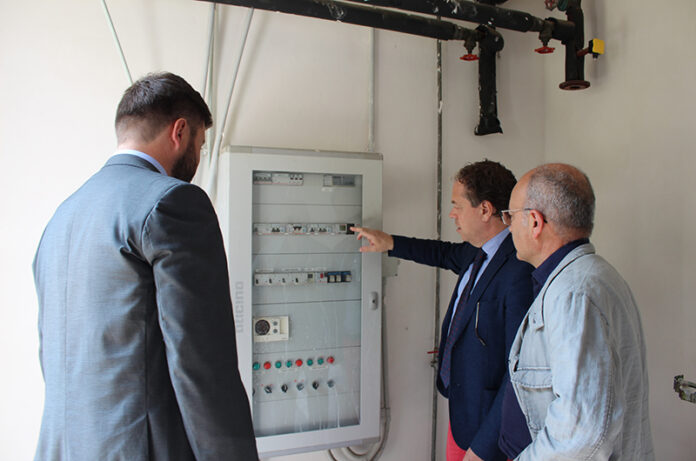 Romoli, Nicolai e Pasquini durante il sopralluogo