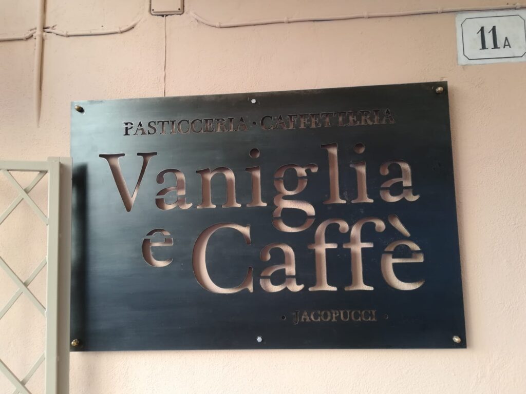 vaniglia e caffè targa