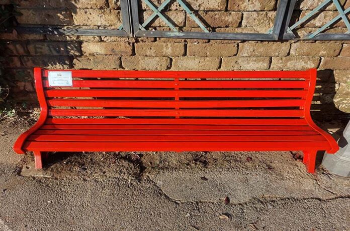 Panchina rossa Bassano in Teverina copia