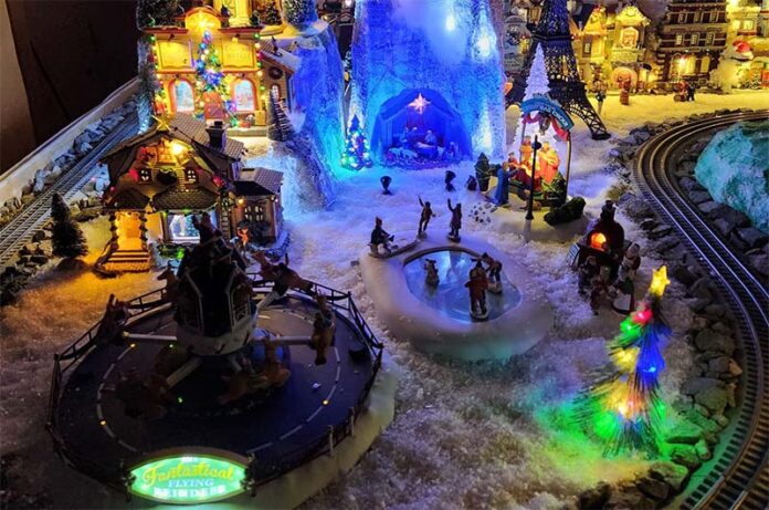 Villaggio di Natale in miniatura 2023