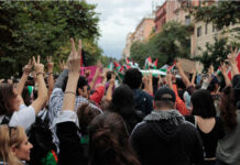 manifestazione pace in Palestina