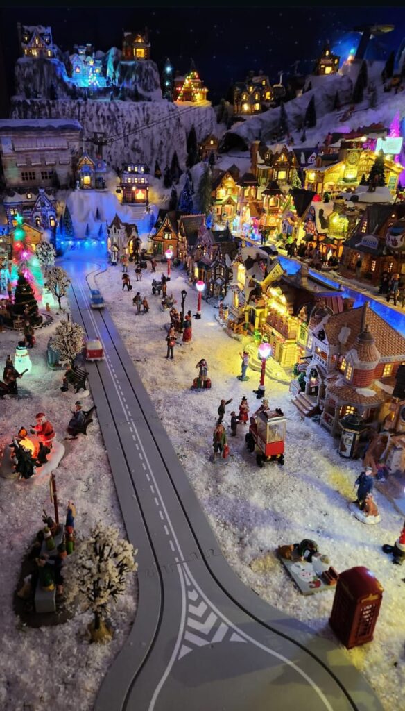 villaggio di natale pista automobiline