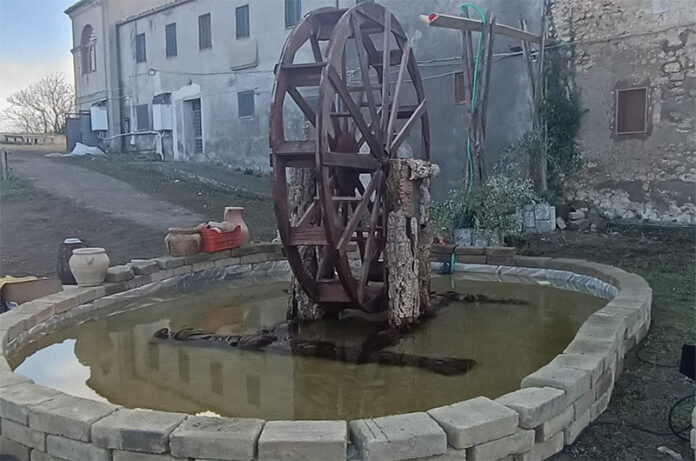 La ruota ad acqua_presepe vivente Tarquinia 2023