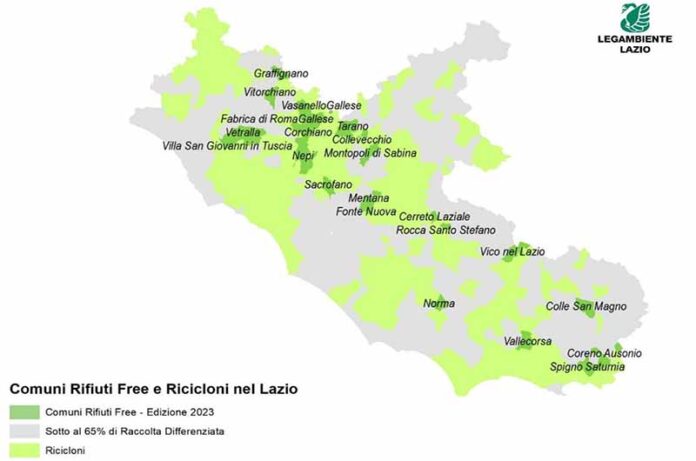 Mappa Raccolta Differenziata Lazio