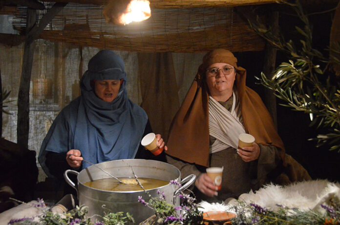 Presepe vivente di Tarquinia, zuppa di farro