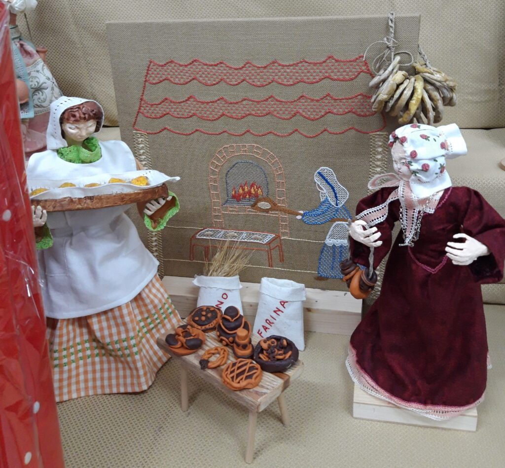 i personaggi del presepe le fornaie