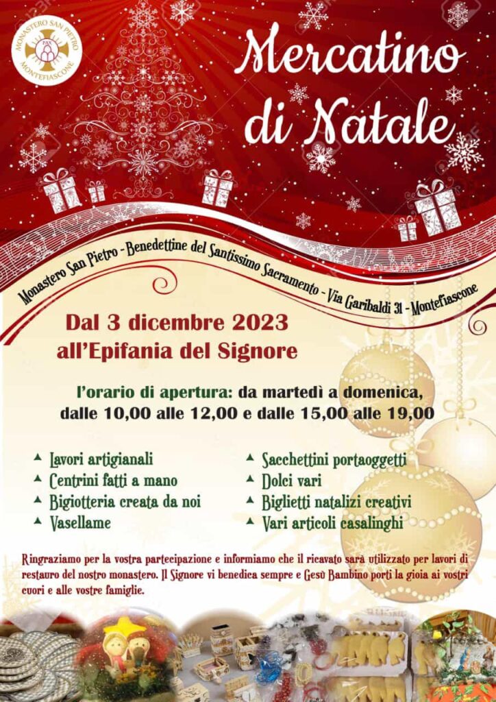 locandina mercatino natalizio