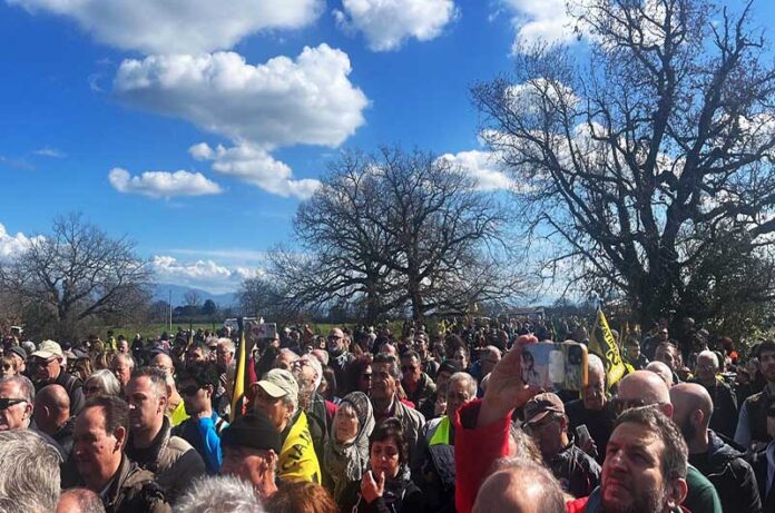 marcia per dire no alle scorie nella Tuscia