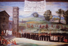 le confraternite IN processione Affresco Palazzo dei Priori sec XVI