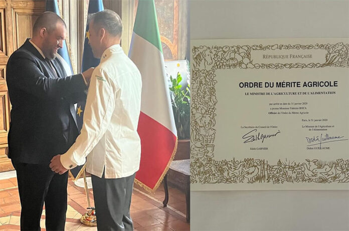 La Francia premia chef del quirinale