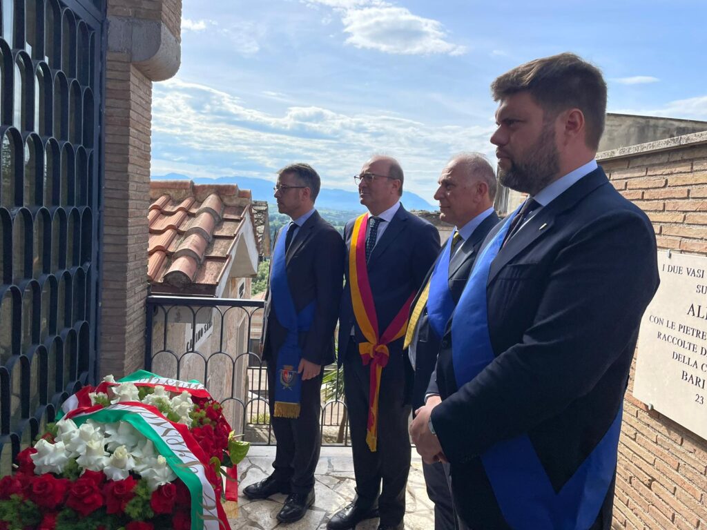 Il Presidente Romoli rende omaggio alla tomba di Aldo Moro