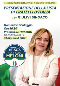 locandina presentazione lista FdI