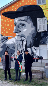 Il murale dedicato ad Alberto Sordi