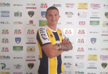 Marco Crocchianti in gialloblù per la FC Viterbo Marco Crocchianti