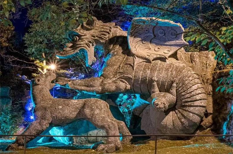 Sacro Bosco di Bomarzo by night