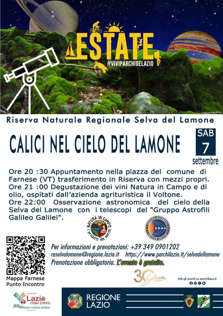 calici nel cielo del lamone
