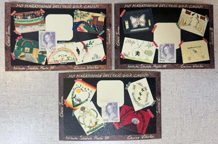 CARTOLINE MARATONINA DELL'OLIO DOP CANINO